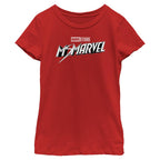 Girl's Marvel Black and White T-Shirt
