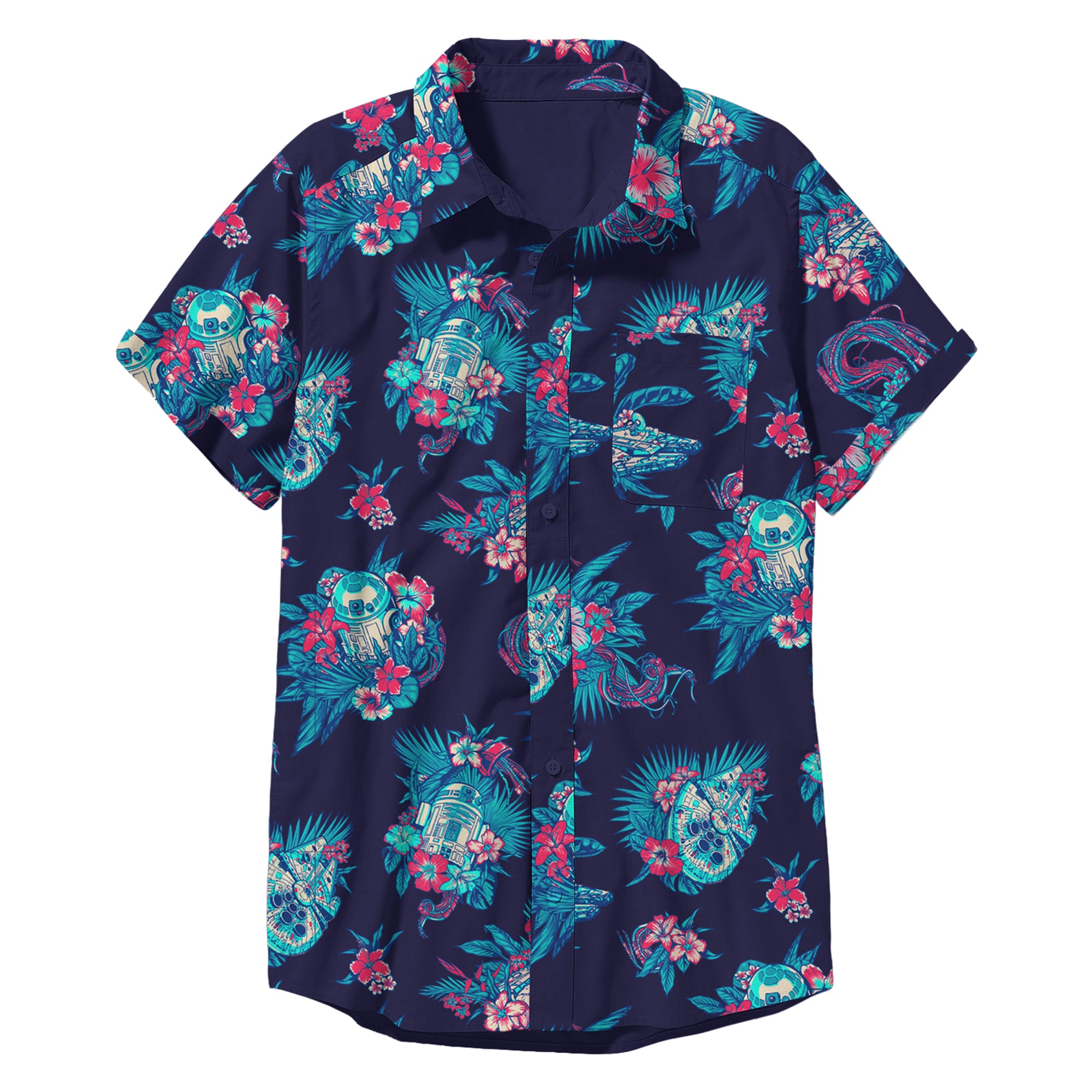 Men's Star Wars Pulled Cords Button Up Woven